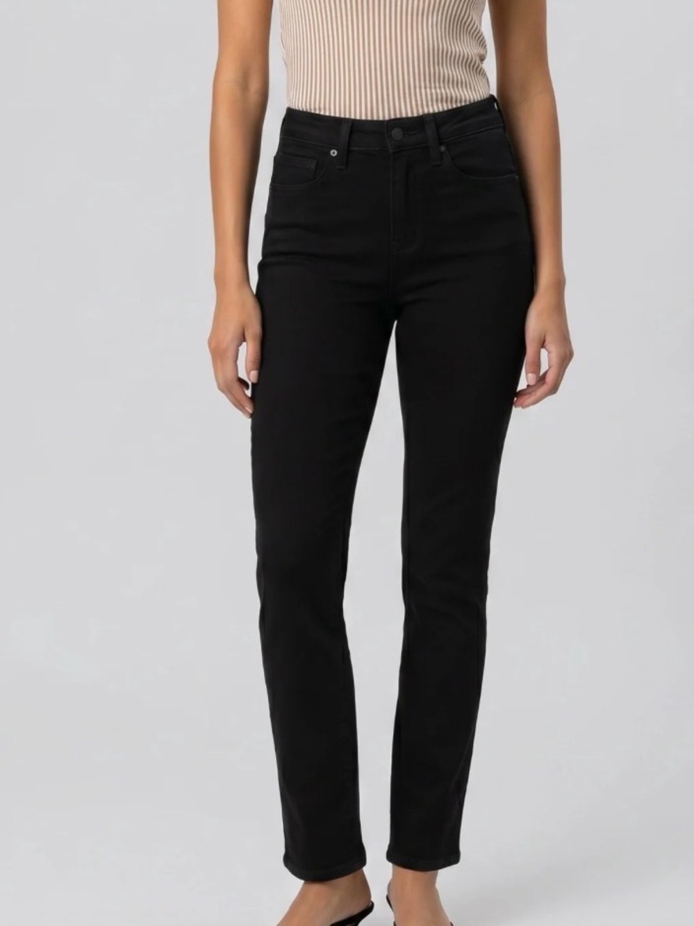 NYDJ Women's Black Stretch Jeans - Classic Slim Fit